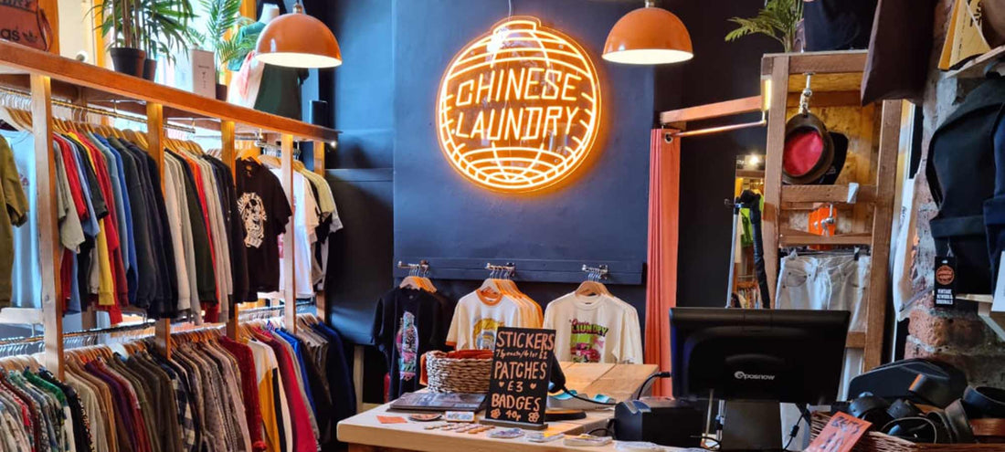 Interior of Chinese Laundry Leeds store 